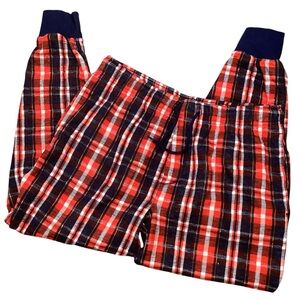 J. Crew Men’s Double-knit Jogger Lounge‎ Pant Dark Evening Plaid Medium BV320